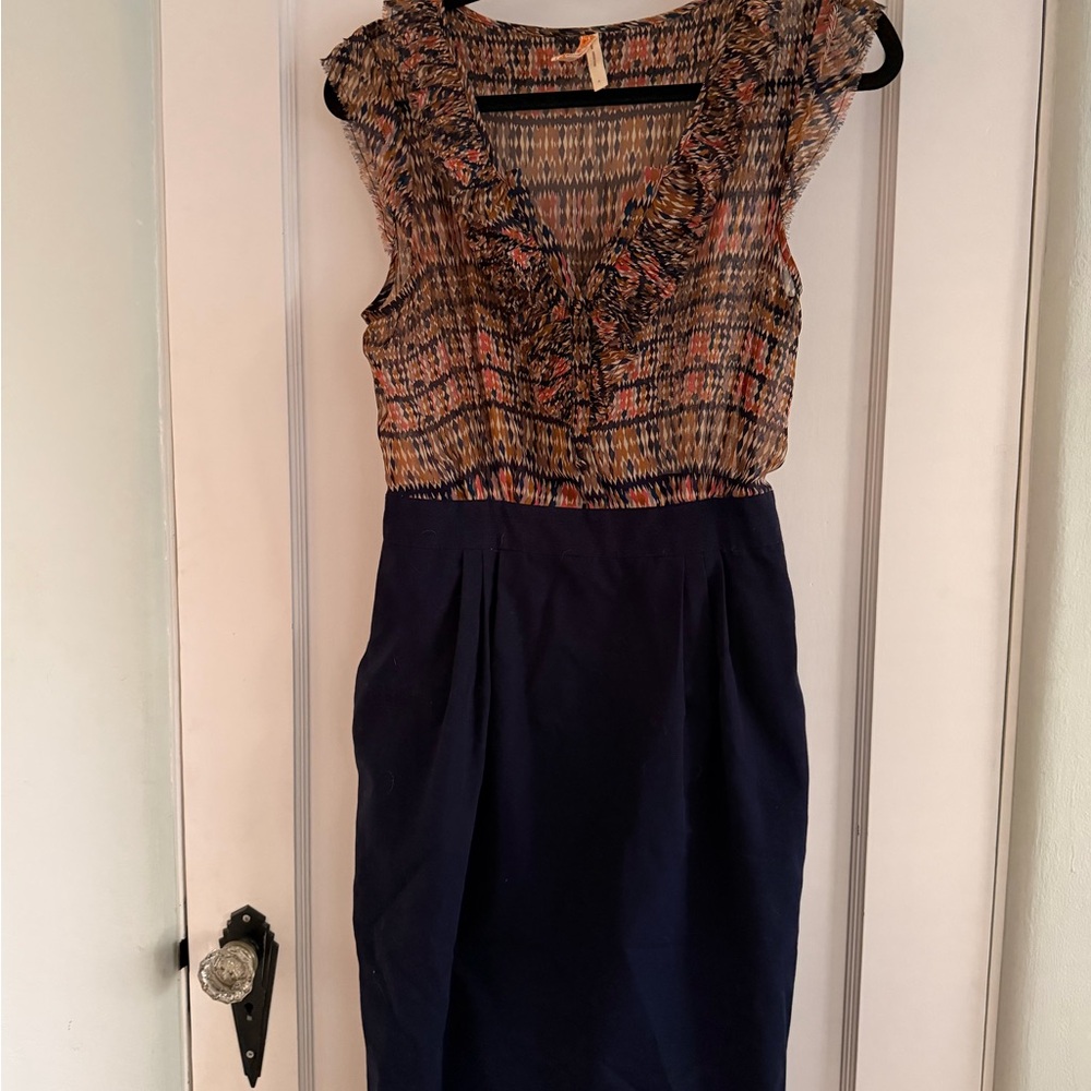 Maeve Multicolor Ruffle Mini Dress